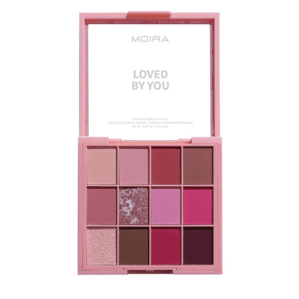 Moira Pink and Neutral Glitter and Matte Travel Eyeshadow Palette (Loved by You)